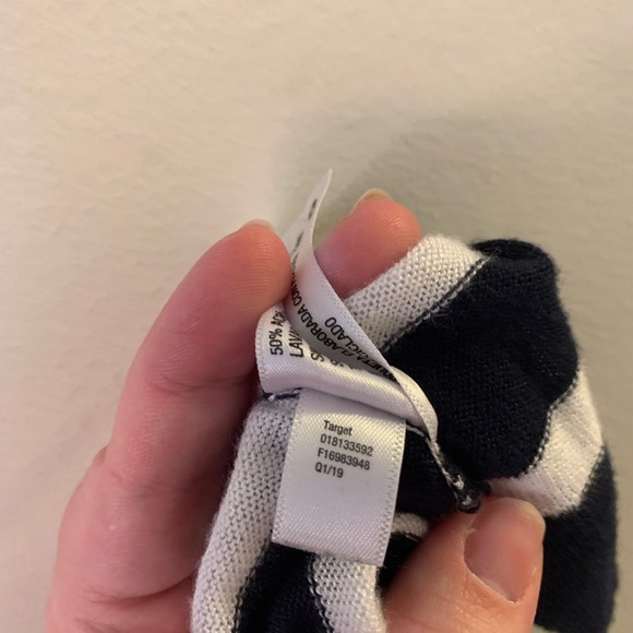 a new day Navy White Stripes Coverup Size XL - Picture 7 of 9